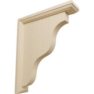 2-1/4 in. x 9 in. x 11 in. Rubberwood Hamilton Traditional Bracket