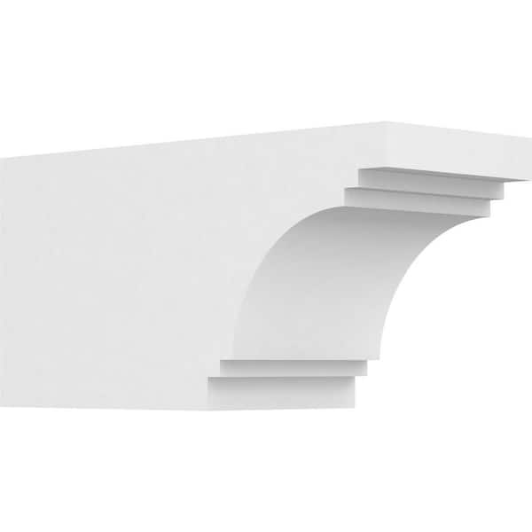 Ekena Millwork 5 in. x 6 in. x 12 in. Pescadero PVC Rafter Tail Brace