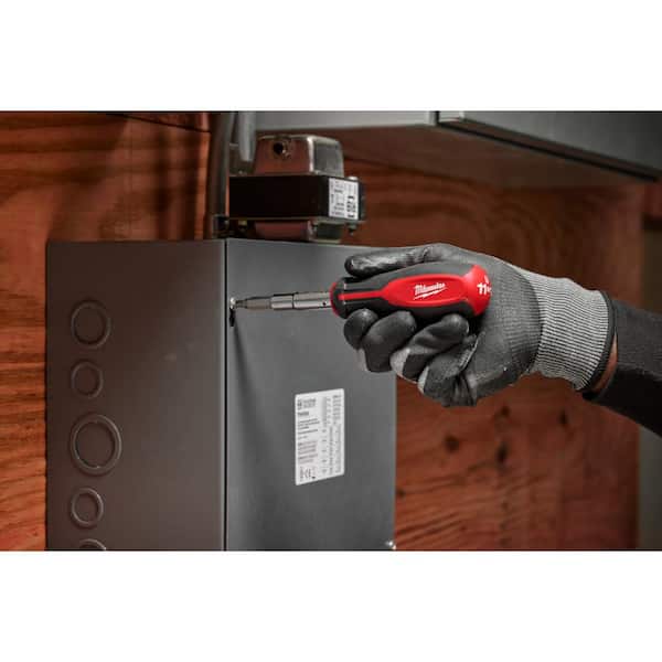 Milwaukee - 11-in-1 Multi-Tip Combination Screwdriver with Square Drive Bits