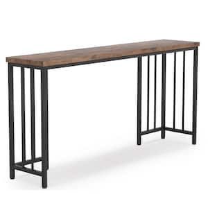 Turrella 70.9 Inch Brown Extra Long Console Table Sofa Table Entryway Table