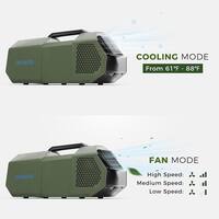 Runesay 1,500 BTU Portable Air Conditioner Cools 50 sq. ft. with Fan Mode and Dehumidifier with Remote in Green AC04