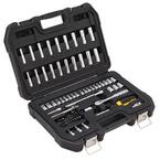 1/4 in. Drive SAE and Metric Socket Set (69-Piece)