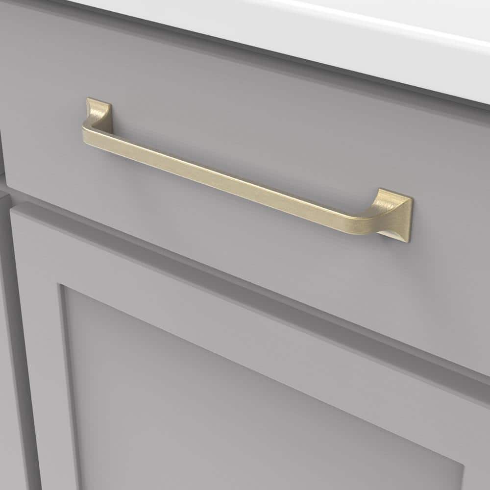Champagne Bronze Solid Metal Kitchen Cabinet Handles, 8-13/16 Inch