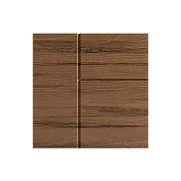 Sanibel 7.25 in. W x 0.625 in. D x 7.25 in. H Brown Cabinet Door Sample Teak Matte