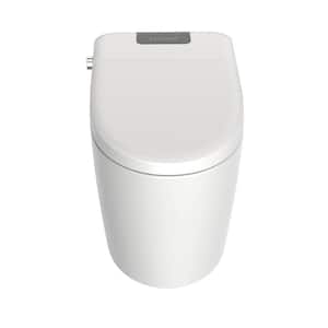1-Piece 1.28 GPF Single Flush Elongated Ceramic Smart Toilet in White with Smart Flush, Heated Seat, Air Purification
