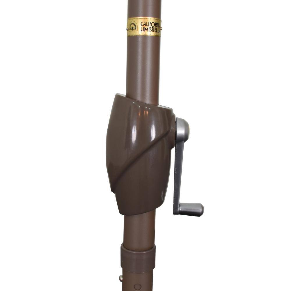 7 ft. Black Sunbrella Market Umbrella with Bronze Aluminum Pole
