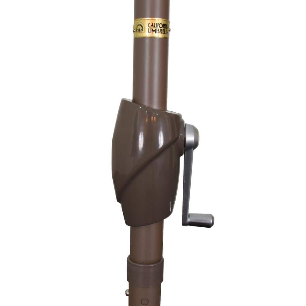 9 ft Terracotta Aluminum Patio Umbrella with Push Tilt