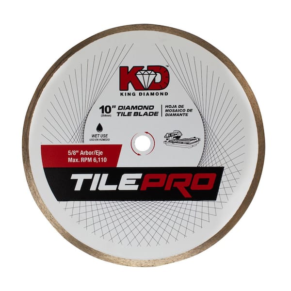 KING DIAMOND 10 in. Diamond Tile Circular Saw Blade