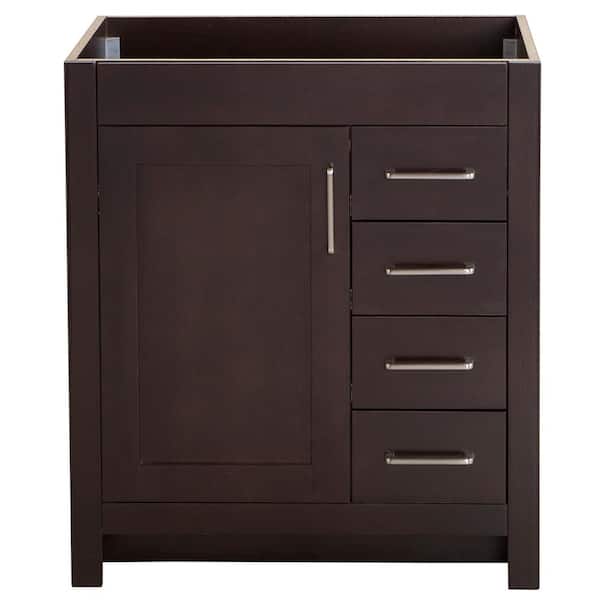 Home Decorators Collection Westcourt 30 in. W x 21 in. D Bathroom Vanity Cabinet Only in Chocolate