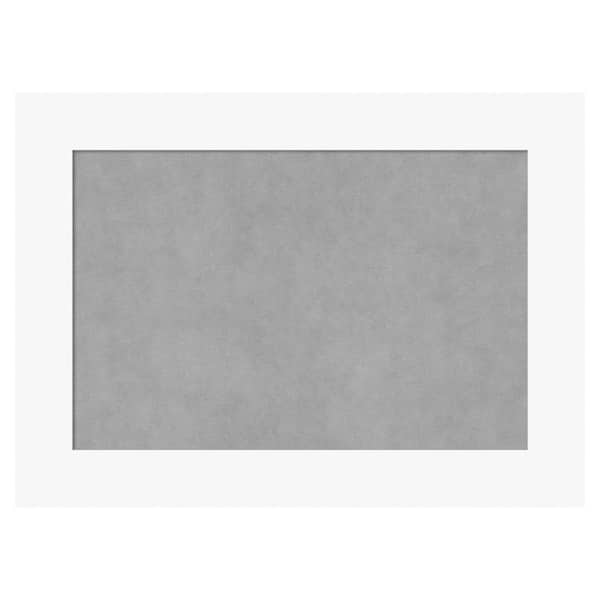 Amanti Art Basic White 29 in. x 21 in. Framed Magnetic Board