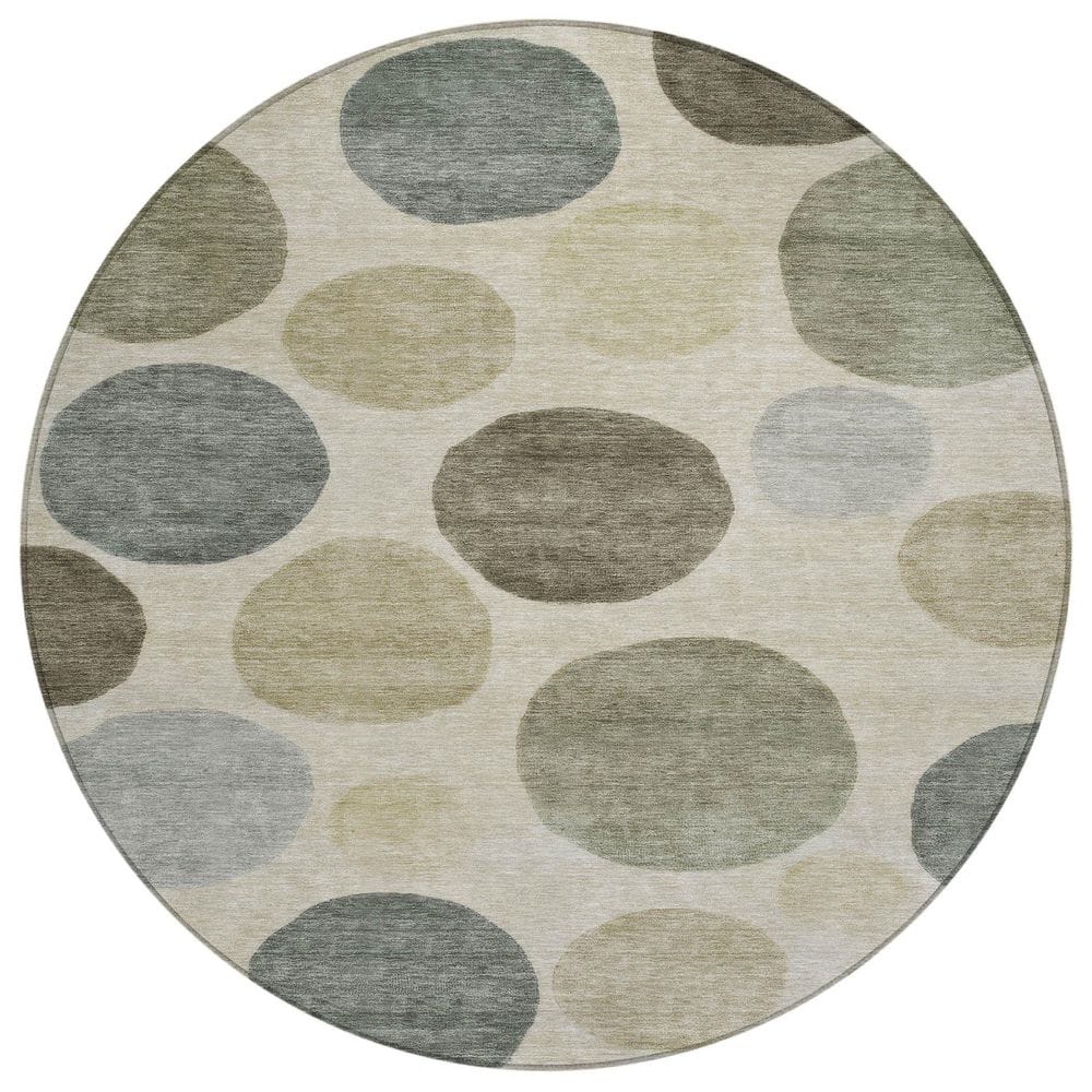 Chantille Machine Washable Indoor/Outdoor Abstract ACN2062 Taupe 8 ft. x 8 ft. Area Rug price history on PriceWatchPro