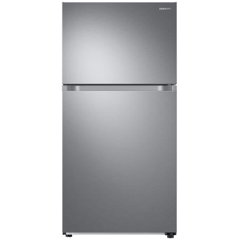 Samsung 33 in. 21 cu. ft. Top Freezer Refrigerator with FlexZone and Ice Maker in Fingerprint-Resistant Stainless Steel, Fingerprint Resistant Stainless Steel