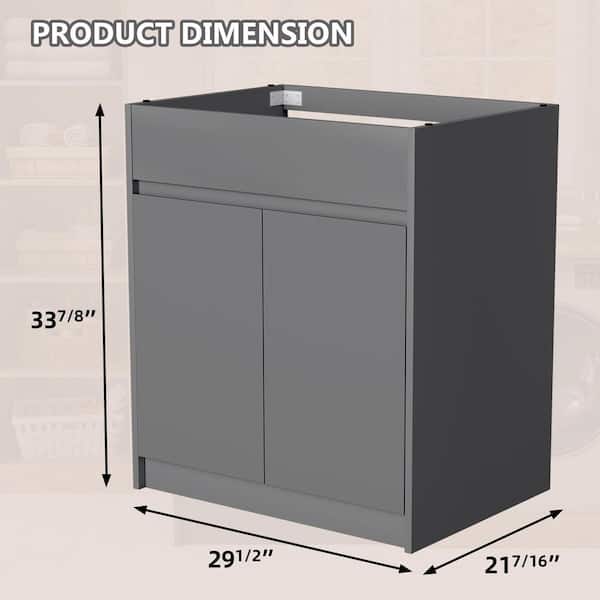 Zeafive Lau 29.5 in.W x 21.5 in.D x 34 in.H Freestanding Bath