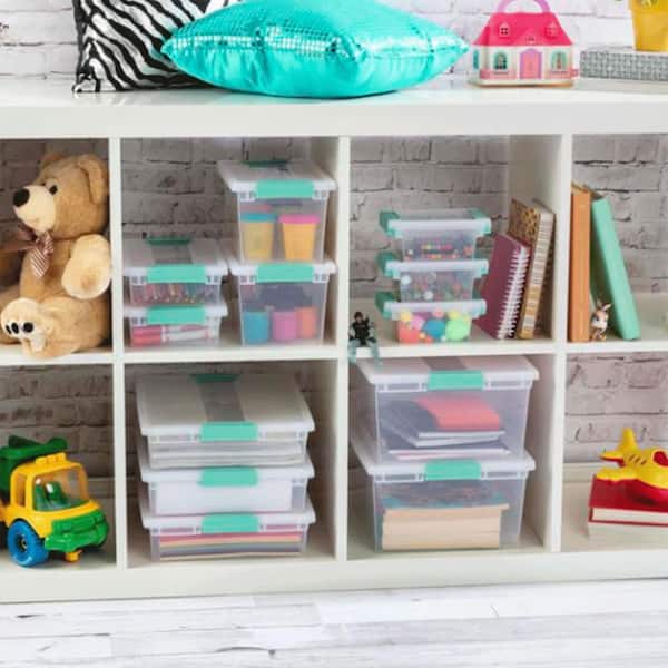 Sterilite Medium Clear Storage Tote 8-Pack, Large Clear Storage