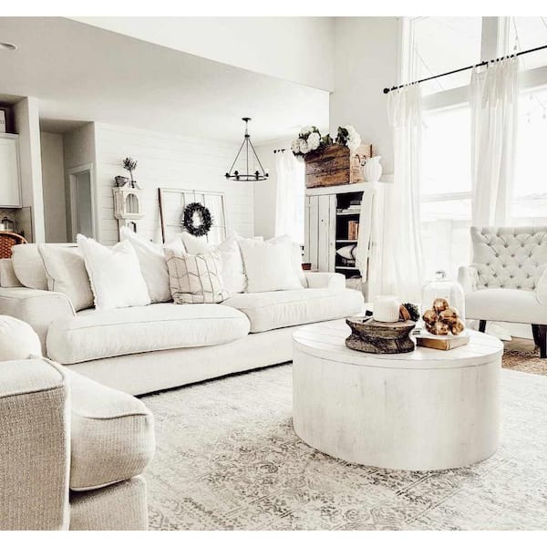 Michie Cream/Gray/Light Slate 5 ft. x 7 ft. Area Rug