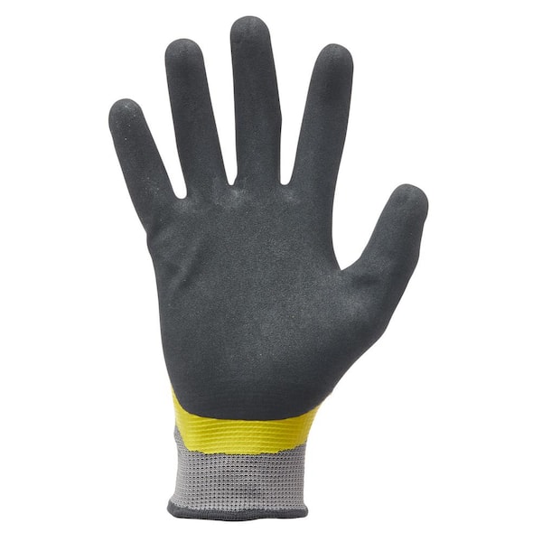 MidWest Quality Gloves, Inc. Small/Medium Yellow Nitrile Dipped