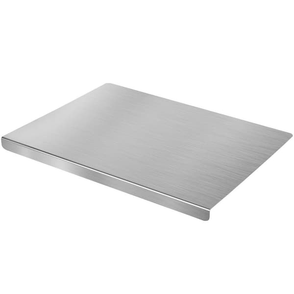 15.7 in. x 11.8 in. Stainless Steel Cutting Boards with Counter Lip for Meat, Fruits, Vegetables, Bread