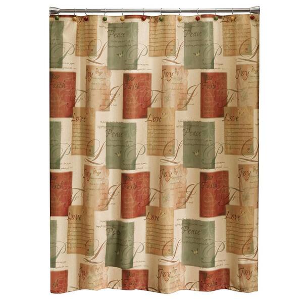 Saturday Knight Tranquility 72 in. Spice Shower Curtain