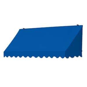 6 ft. Traditional Manually Retractable Awning (26.5 in. Projection) in Pacific Blue