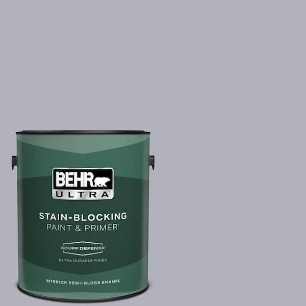 BEHR ULTRA 1 gal. #N540-3 Vanity Extra Durable Semi-Gloss Enamel Interior Paint & Primer