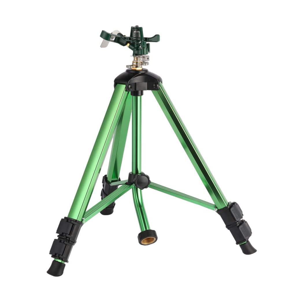 MISOPILY Zinc Alloy Tripod Water Bird Sprinkler, Adjustable Nozzle