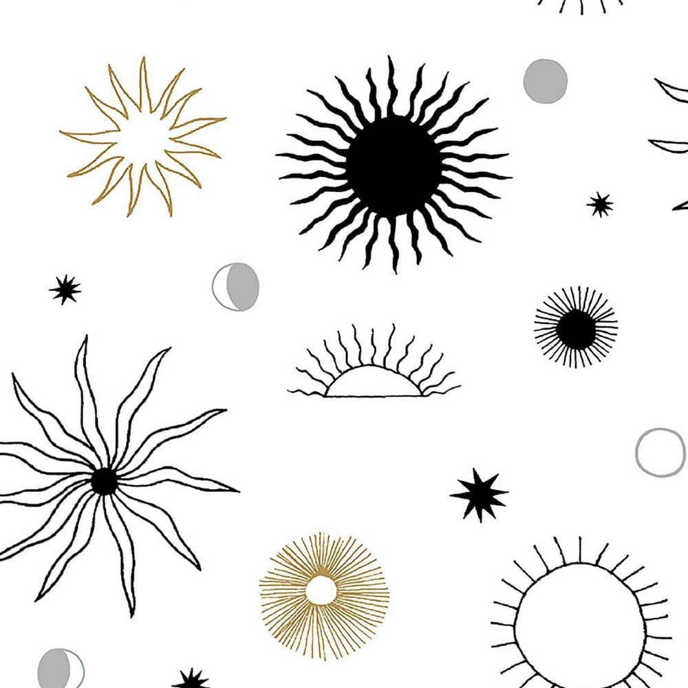Sun Phases Tuxedo Vinyl Peel and Stick Wallpaper Roll (Covers 30.75 sq. ft.