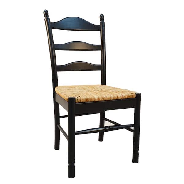 Vera Antique Black Wood Dining Chair