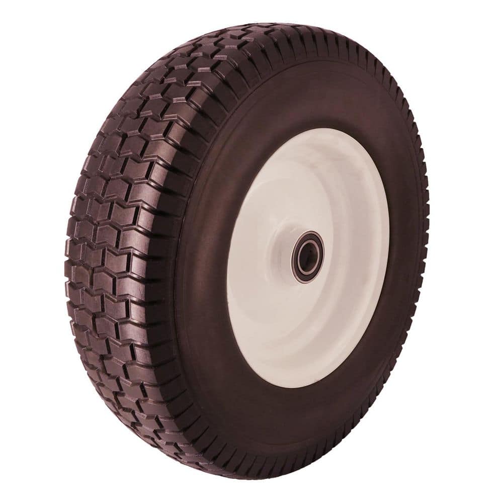 16 in. x 5.00-8 in. Flat Free Replacement Wheels with Turf Tread, 1.0 in. Bore Size price history on PriceWatchPro