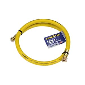 Goodyear 3' x 3/8 Rubber Whip Hose Yellow 250 PSI