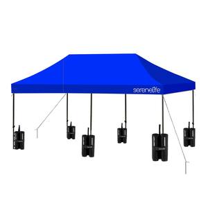 Serenelife Ft X 10 Ft Navy Blue Pop Up Tent Commercial Instant Shelter Slgzbu