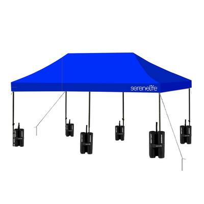 15 ft. x 10 ft. Navy Blue Pop Up Tent Commercial Instant Shelter
