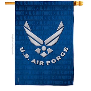 2.3 ft. x 3.3 ft. US Air Force House Flag 2-Sided Armed Forces Decorative Vertical Flags