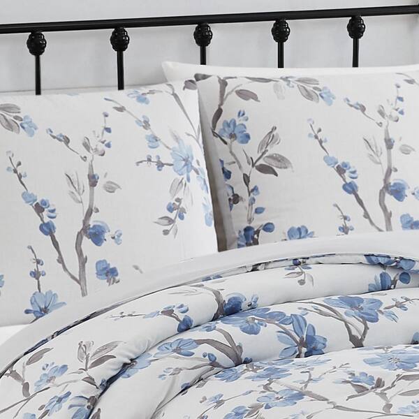 DENA HOME SAVANNAH FLORAL 3P Full/ Queen Comforter Set NEW 1ST QUALITY $215