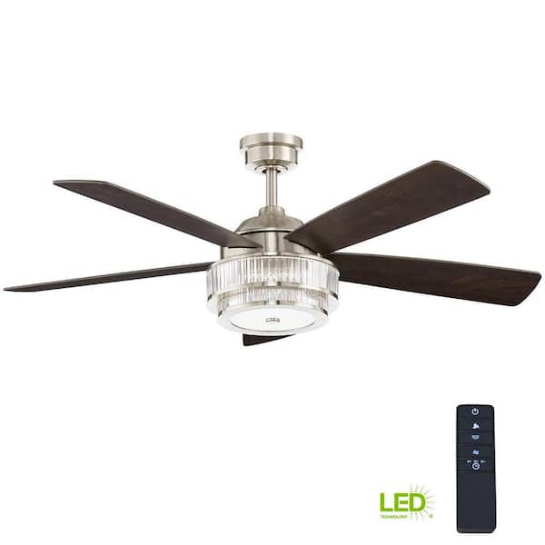 VIVOHOME 52 in. Integrated LED Indoor Coppery Ceiling Fan with Remote Control