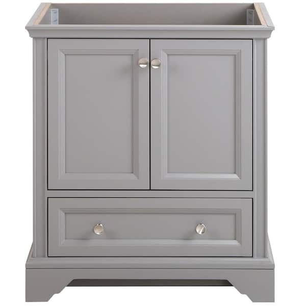 Home Decorators Collection Stratfield 30 in. W x 22 in. D x 34 in. H Bath Vanity Cabinet without Top in Sterling Gray