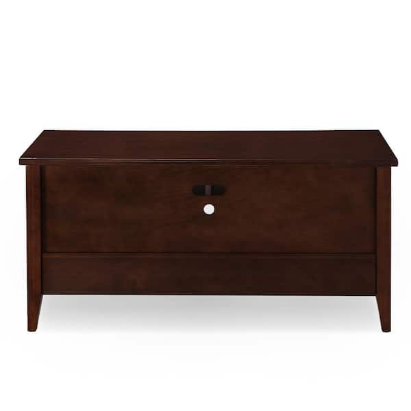 Leick Home Laurent 50 in. W Chocolate Cherry TV Stand with Shelf and Two Drawer Storage Hold's TV's up to 55 in. Wide