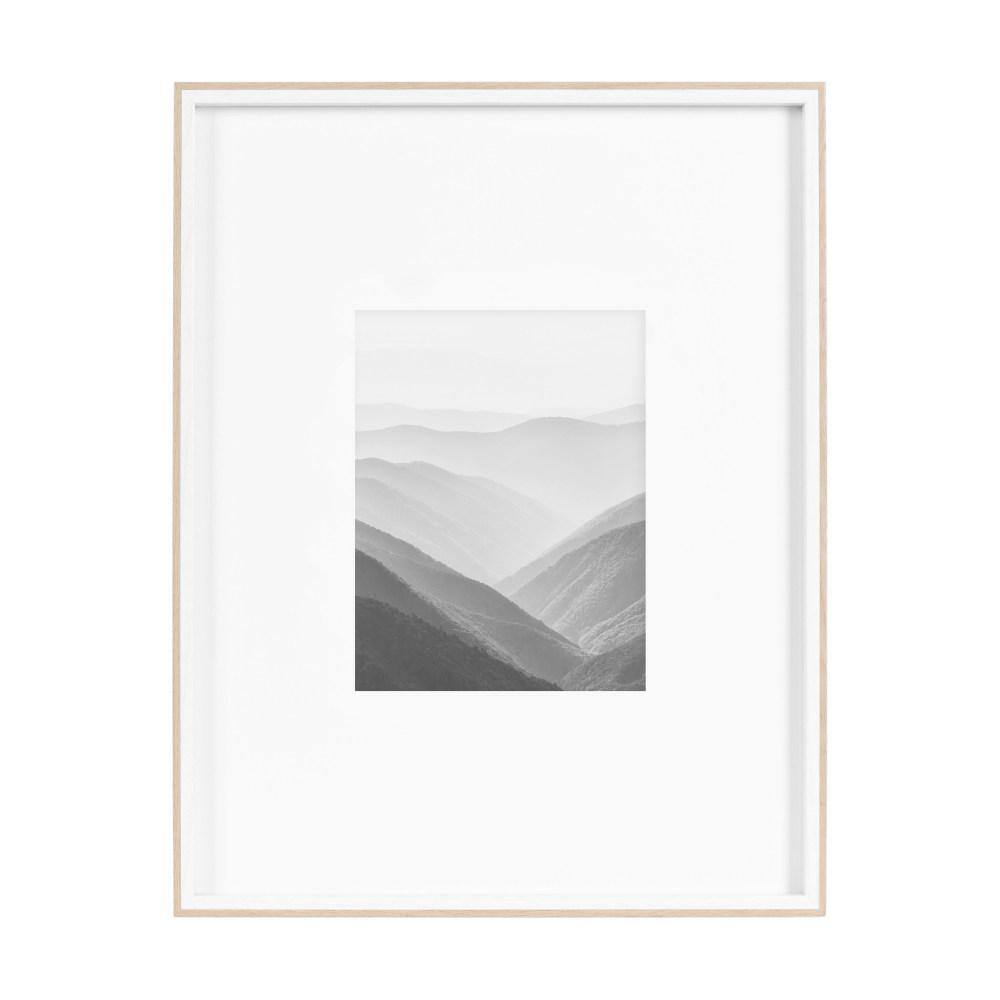 Classic White and Natural 16x20 Tabletop and Wall Photo Frame Set