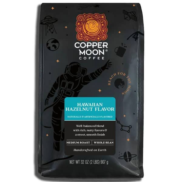 32 oz. Hawaiian Hazelnut, Medium Roast Caffeinated, Coffee Beans