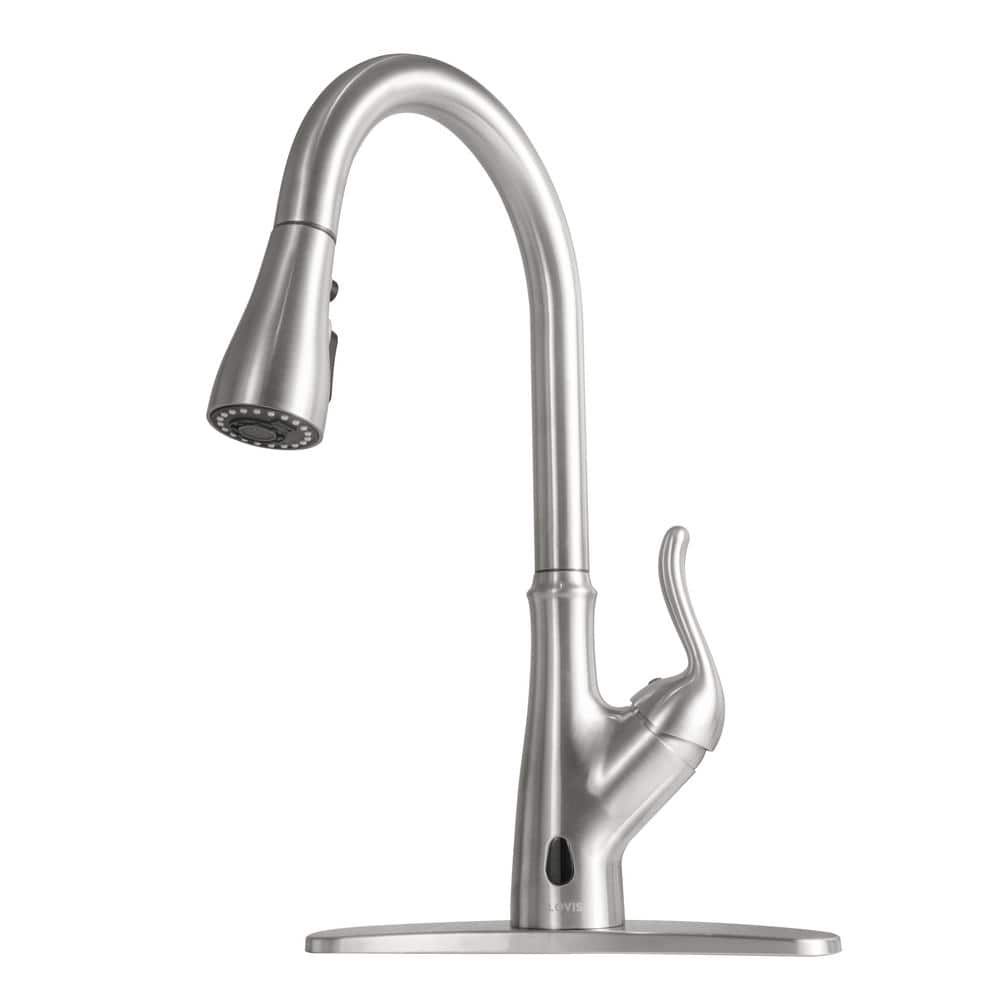 Lukvuzo Touchless Single Handle Pull Down Sprayer Kitchen Faucet with ...