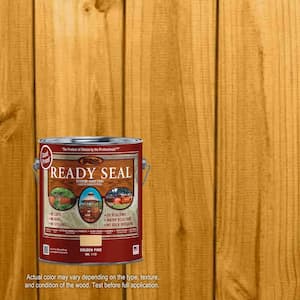 1 gal. Golden Pine Exterior Wood Stain and Sealer
