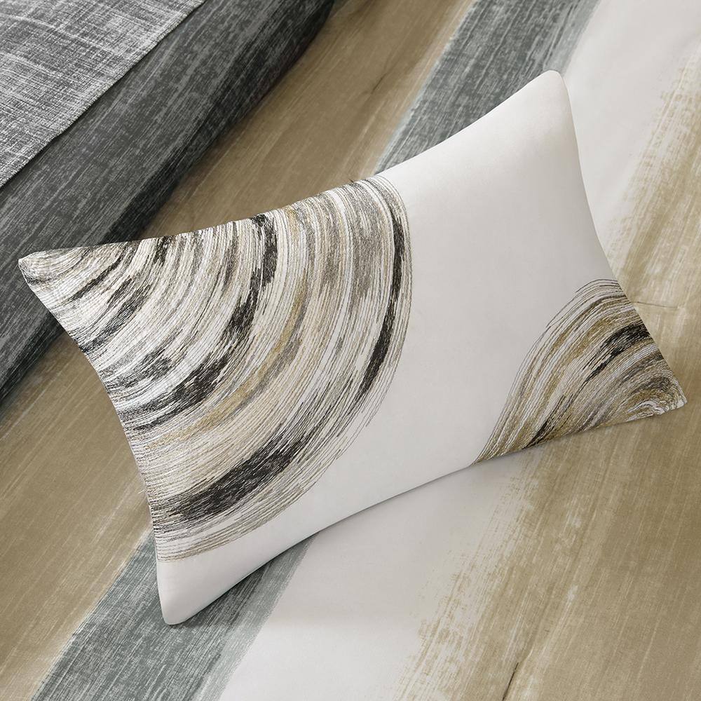 California King Taupe Microfiber Bed in a Bag Set