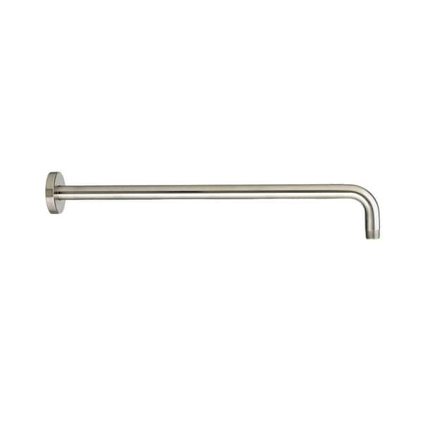 American Standard Wall Mount Right Angle 18 in. Shower Arm and Escutcheon, Brushed Nickel