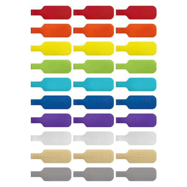 Wrap-It Storage Medium Cable Labels Multi-Color (30-Pack)