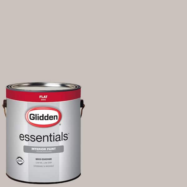 Glidden Essentials 1 gal. #HDGWN23D Roma Haze Grey Flat Interior Paint