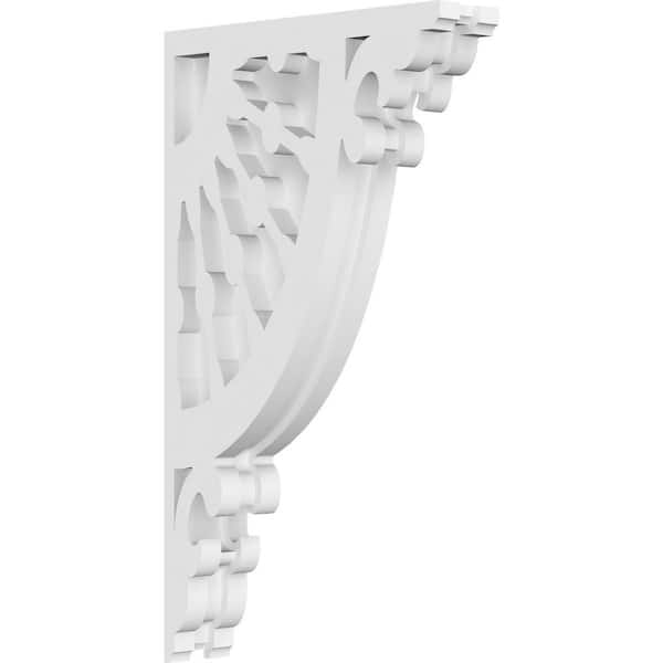 Ekena Millwork 1-7/8 in. x 14 in. x 8 in. PVC Wagon Wheel Corbel
