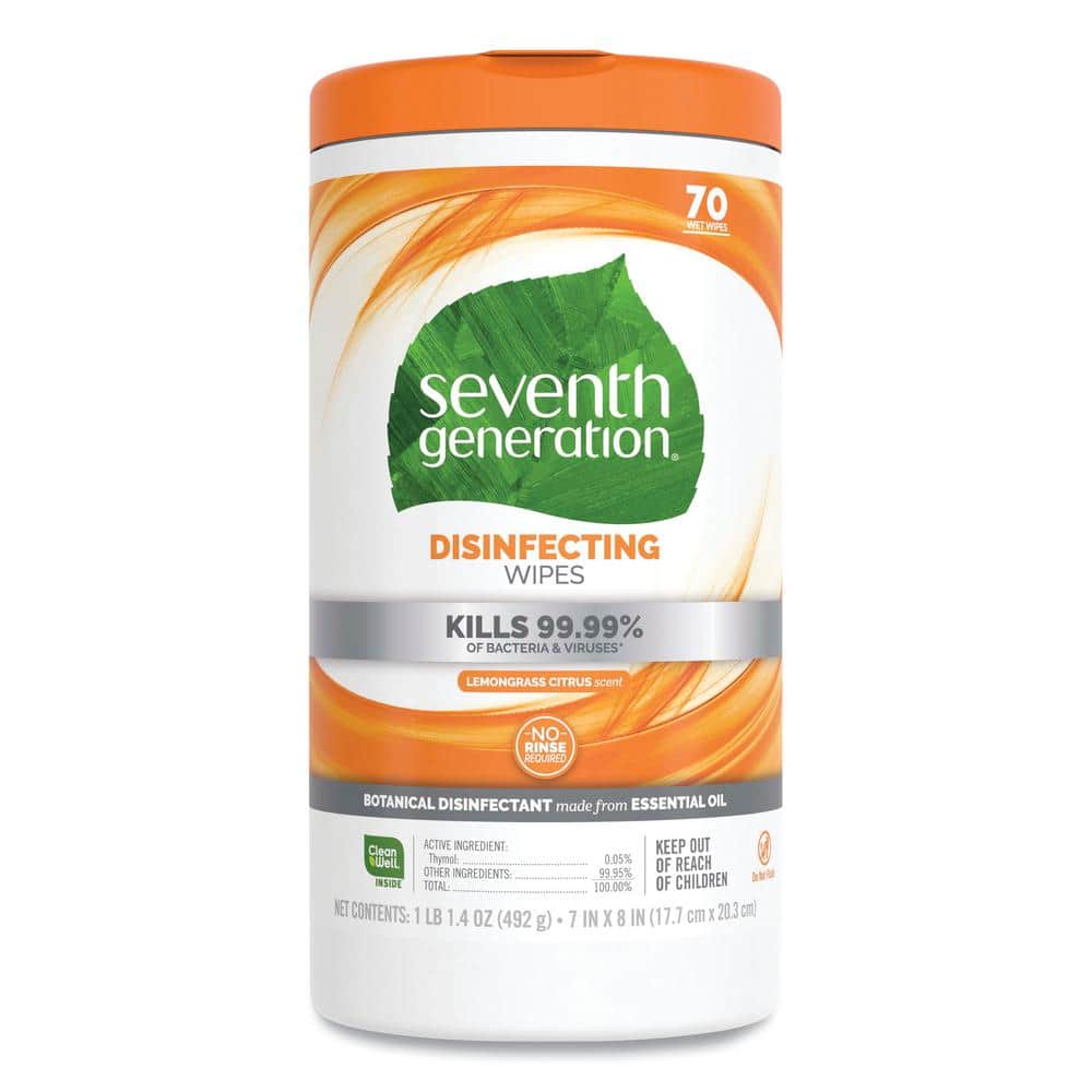 ingeniør selvbiografi pille Reviews for SEVENTH GENERATION Lemongrass Scent Disinfecting and Cleaning  Wipes (70-Count), 6 per Carton | Pg 3 - The Home Depot