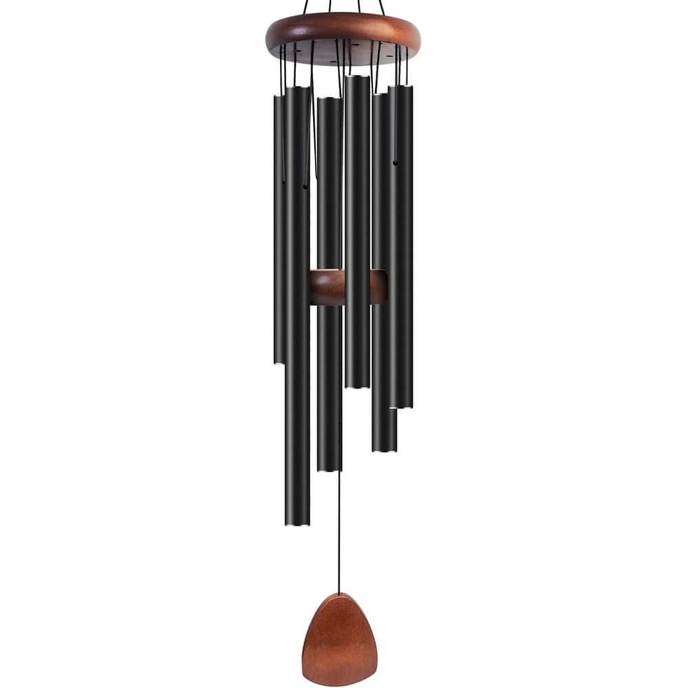 37 in. Large Aluminium Wind Chimes, Classic Black Wind Chime with Wind Catcher, Create a Zen Atmosphere Suitable price history on PriceWatchPro