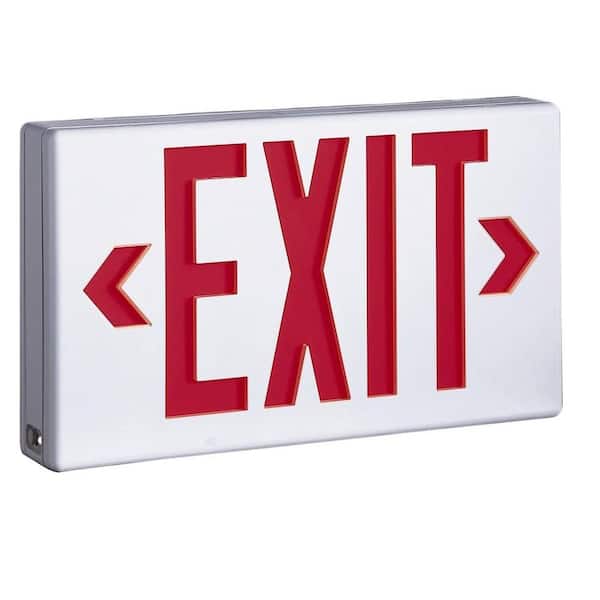 Sure-Lites LPX 1.09 Watt White Integrated LED Exit Sign, Self-Powered