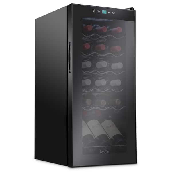 Ivation Wine Fridge, Freestanding Wine Refrigerator, 18 Bottle Wine Cooler