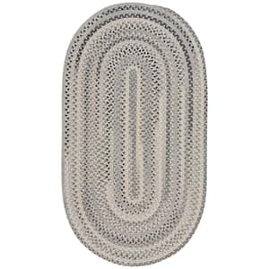 Tooele Grey 2 ft. x 3 ft. Oval Area Rug
